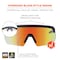 Ergodyne AEGR-AFASM, Safety Glasses, Anti-Scratch & Fog-Off+, Orange Mirror Lens, Matte Black Frame AEGR-AFASM - alternate 4